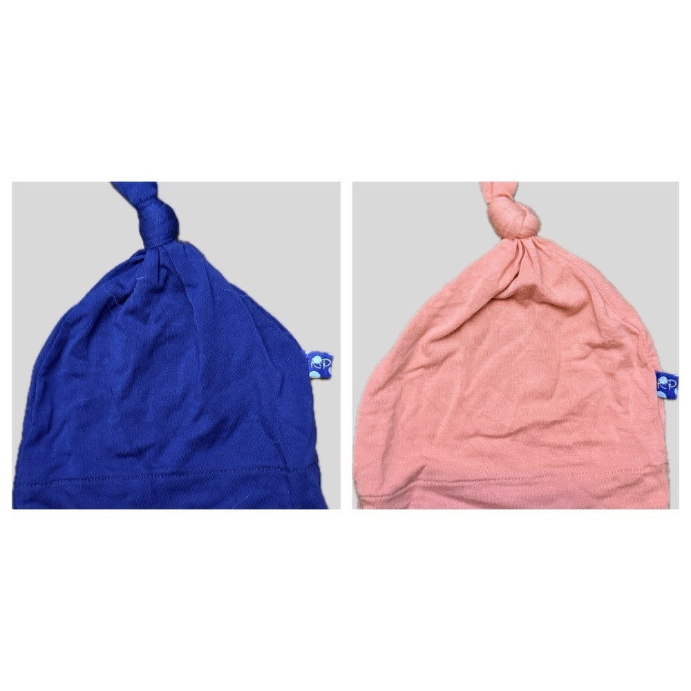 (2) Kickee Pants Infant Caps